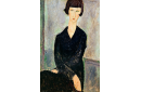 Femme en robe noire