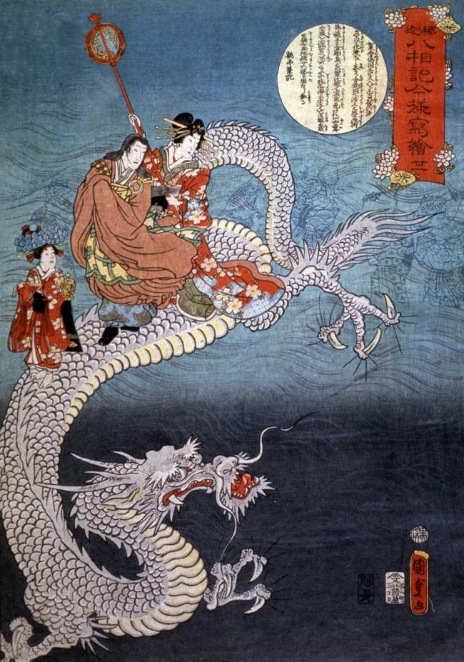 Estampes japonaises, le dragon