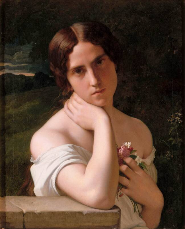 Etude de femme Hippolyte Flandrin