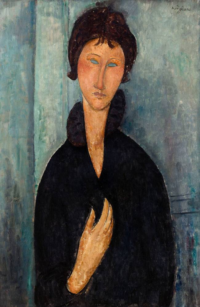 tableau peinture à l'huile visage d'une femme
