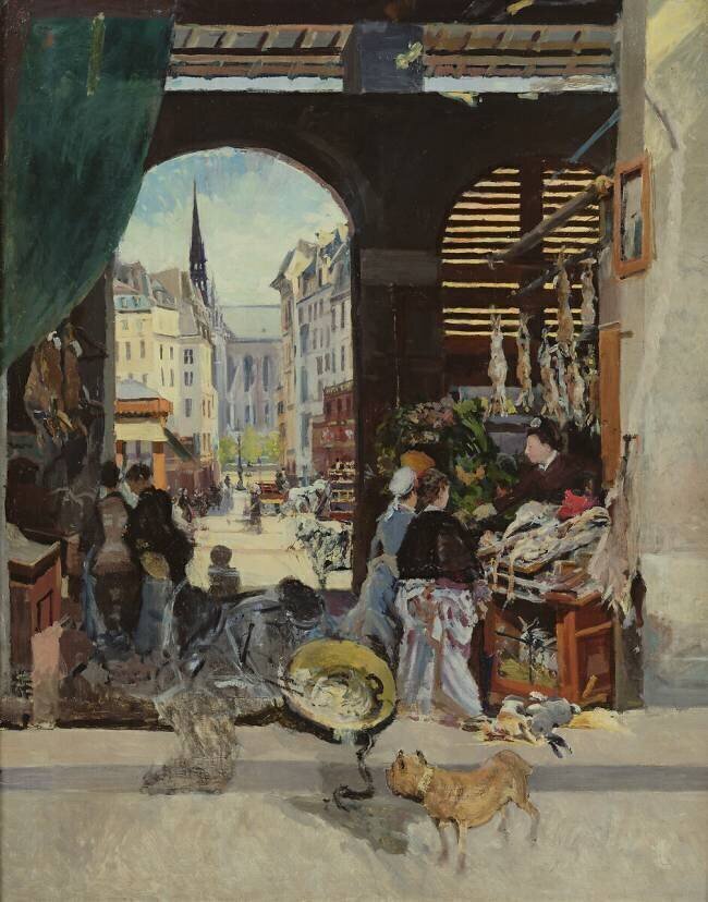 Le marché des Carmes Emile Antoine Guillier