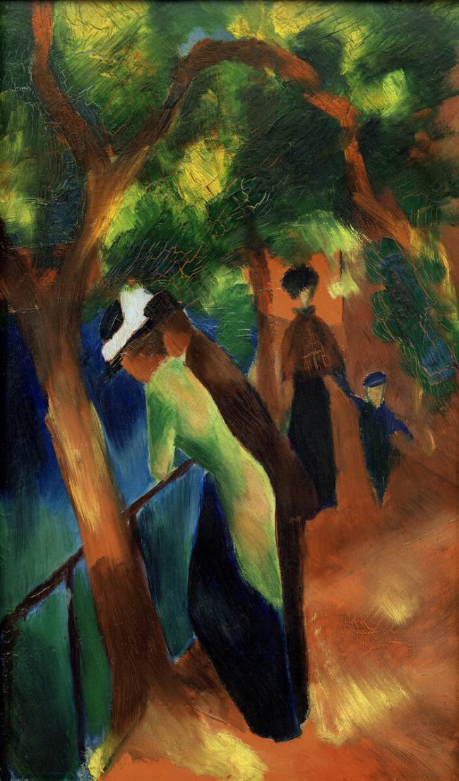 Sentier ensoleillé August Macke