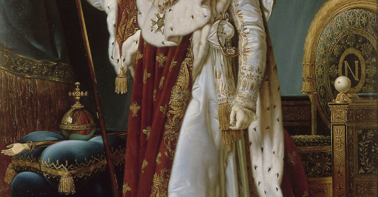 Portrait de l'Empereur Napoléon Ier en costume de sacre 
