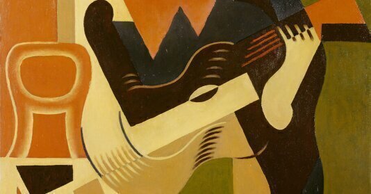 Huile sur toile d'un arlequin des années 1960 de Pierre Mas En vente sur