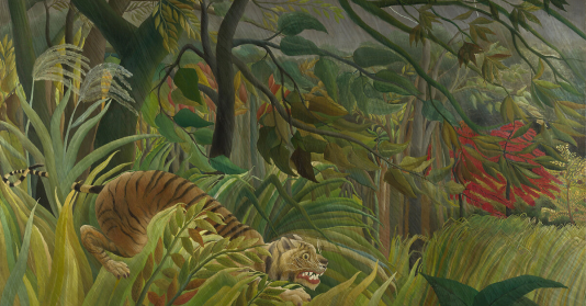 Calpin: Magnifique carnet de notes original illustré par le Tigre dans une  tempête tropicale du Douanier Rousseau. Cadeau parfait pour les amoureux de   en quête de calpin à la couverture originale 