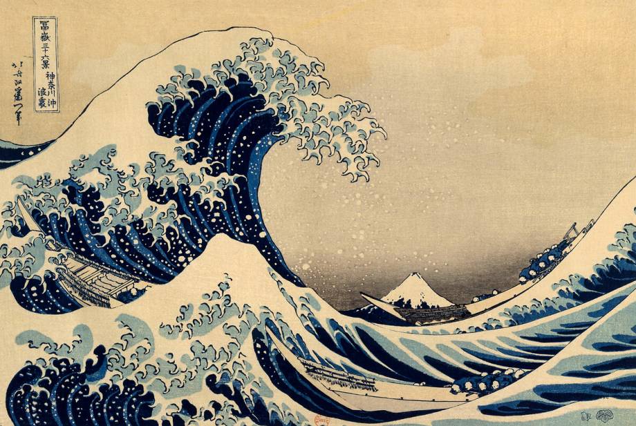 Sous la vague, au large de Kanagawa de Hokusai | Reproduction Fine Art