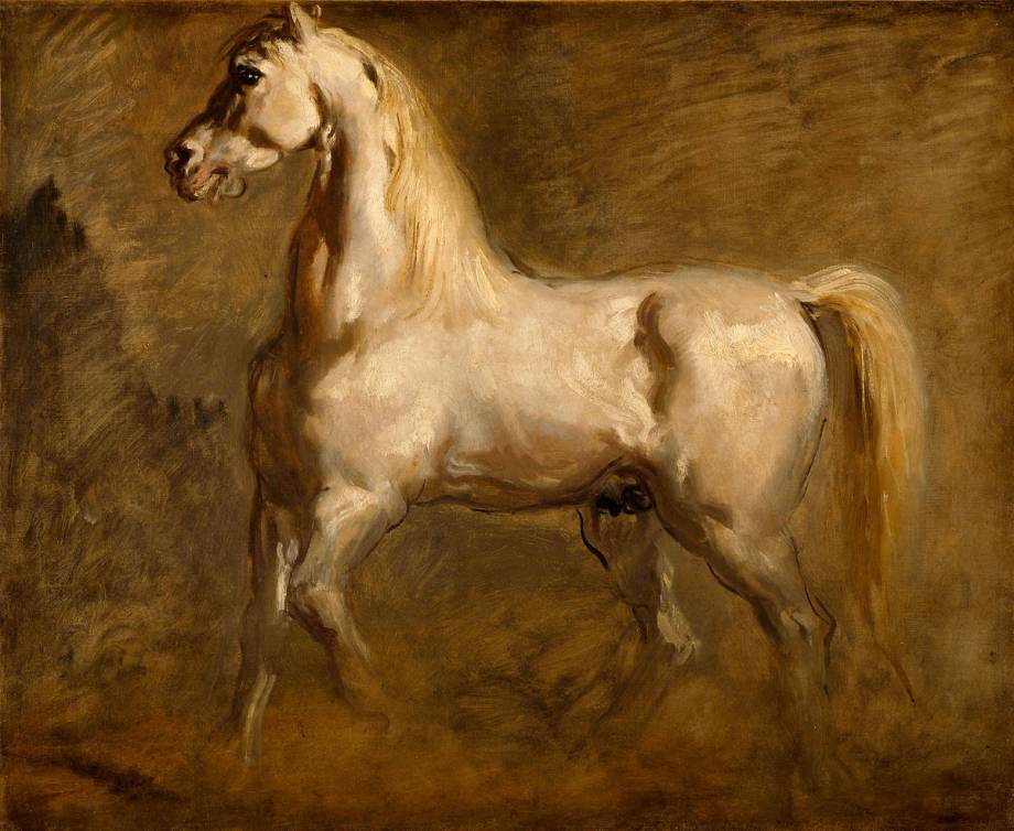 Tableau cheval Or et Blanc - Nos articles de déco - Cheval Rose