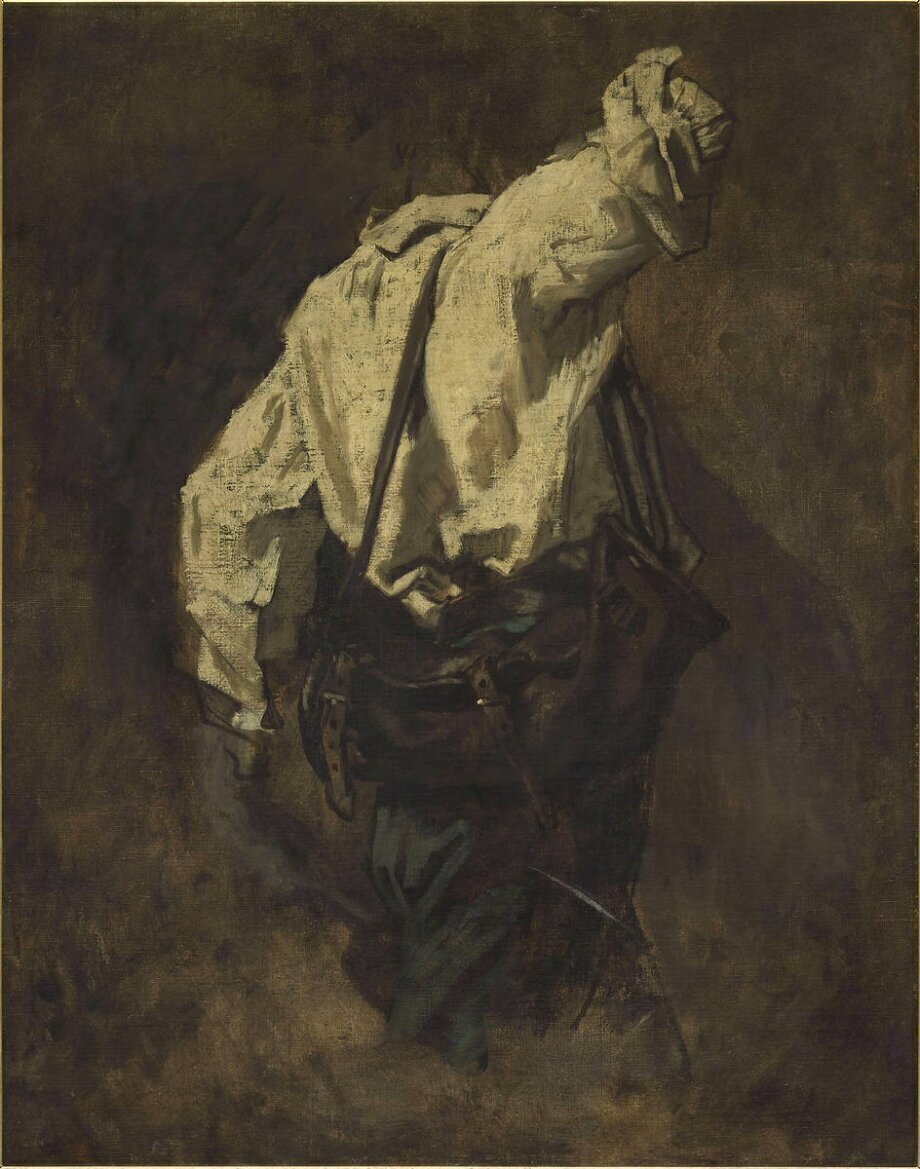 Homme Vu De Dos Personnage Du Serrurier De Thomas Couture Reproduction D Art Haut De Gamme