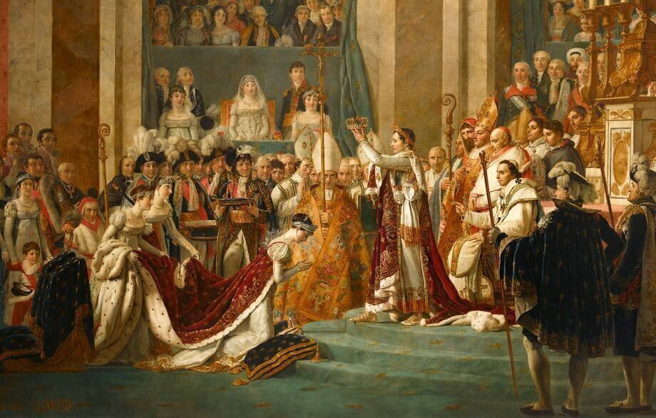 Sacre De L Empereur Napoleon Et Couronnement De L Imperatrice Josephine De Jacques Louis David Reproduction D Art Haut De Gamme