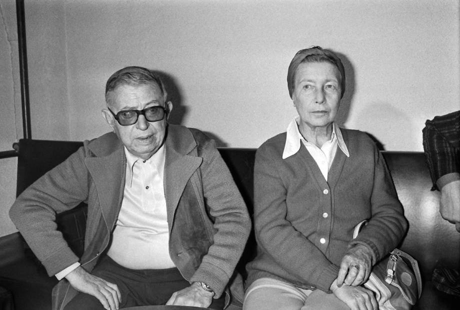 Betreffende financiën team Jean-Paul Sartre et Simone de Beauvoir de Keystone - Photographie d'art