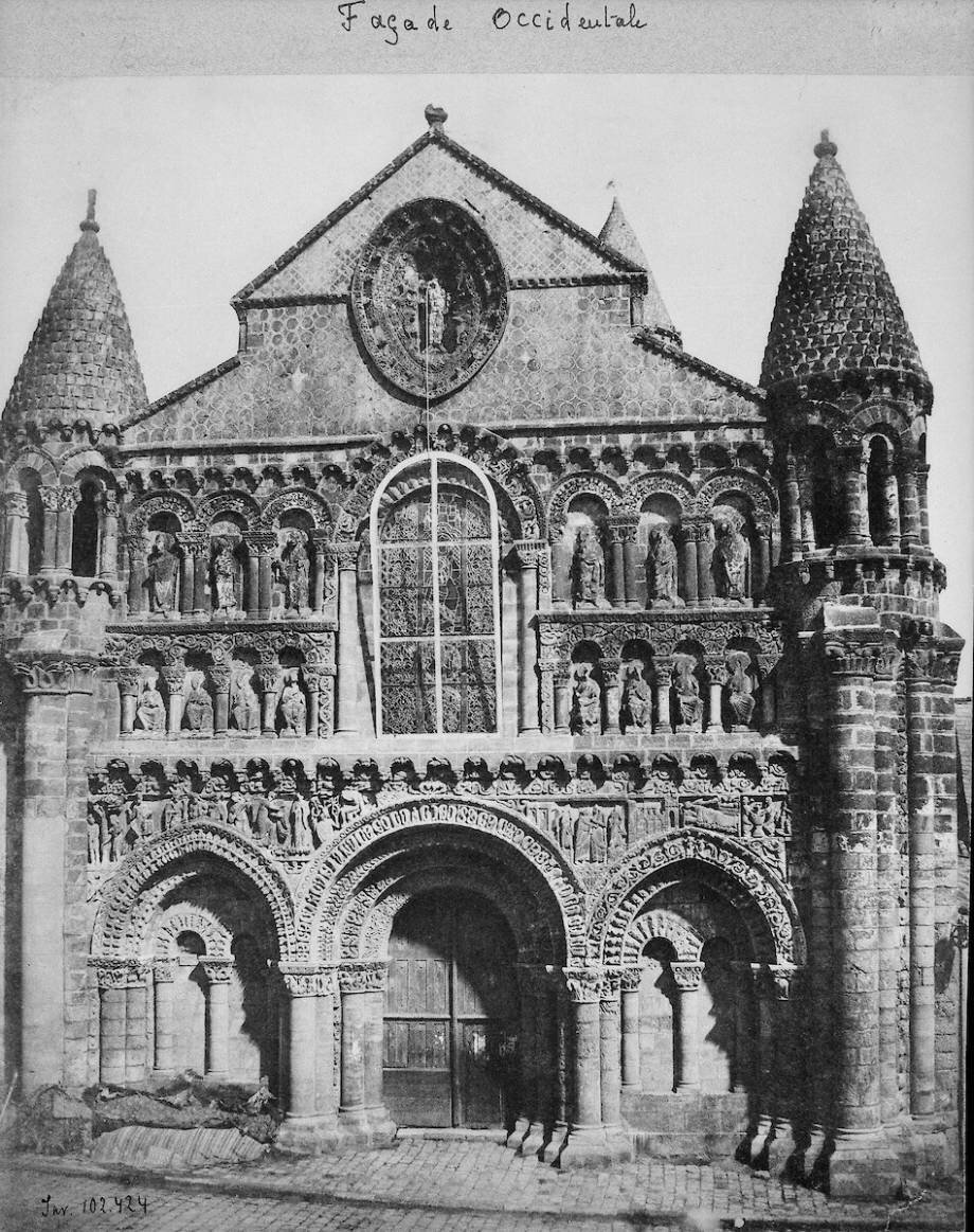 Eglise NotreDamelaGrande, Poitiers de Gustave Le Gray Photographie
