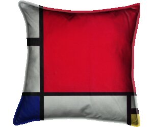 Composition Ii En Rouge Bleu Et Jaune Reproductions D Art Piet Mondrian Moderne Coussin Muzeo