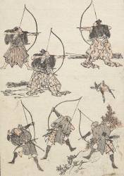 Archers (Hokusai) - Muzeo.com