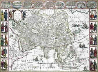 Asia noviter delineata (Willem Blaeu) - Muzeo.com