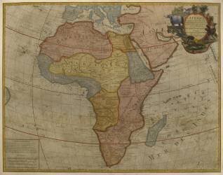 Carte de l'Afrique (Guillaume Delisle) - Muzeo.com