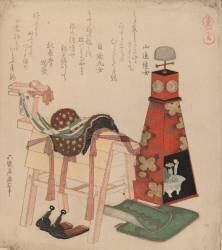 Cheval en bois (Hokusai) - Muzeo.com