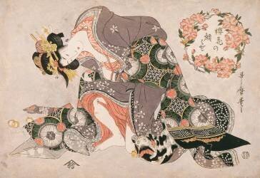 Courtisane au chat (Kitagawa Utamaro) - Muzeo.com