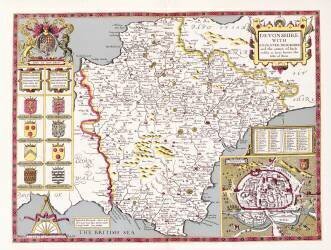 Devonshire (John Speed) - Muzeo.com