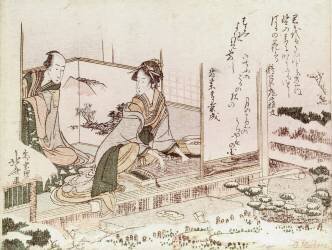 Femme et homme (Hokusai) - Muzeo.com