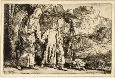 Jésus ramené du Temple (Rembrandt) - Muzeo.com
