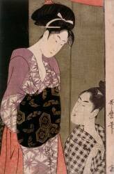 La moustiquaire (Kitagawa Utamaro) - Muzeo.com