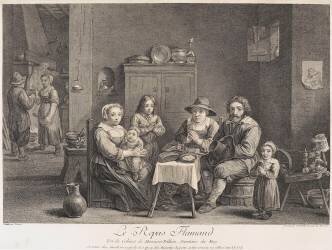 Le repas flamand (Jean Daullé) - Muzeo.com