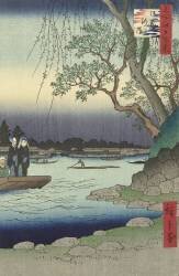 Le rivage d'Onmaya (Hiroshige) - Muzeo.com