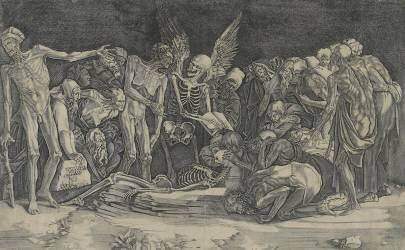 Les squelettes (Agostino Veneziano) - Muzeo.com