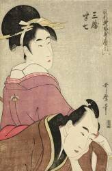 Sankatsu et Hanshichi (Kitagawa Utamaro) - Muzeo.com