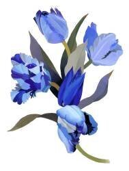 Blue tulip (Hiroyuki Izutsu) - Muzeo.com