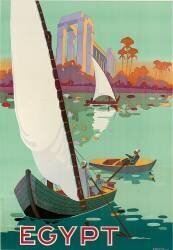 Affiche publicitaire Egypte (H. Hashim) - Muzeo.com