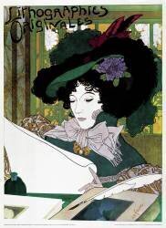 Affiche publicitaire 'Lithographies Originales' (Georges de Feure) - Muzeo.com