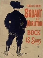 Bruant au Mirliton (Henri de Toulouse-Lautrec) - Muzeo.com
