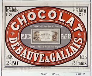 Chocolat Debauve & Gallais (anonyme) - Muzeo.com
