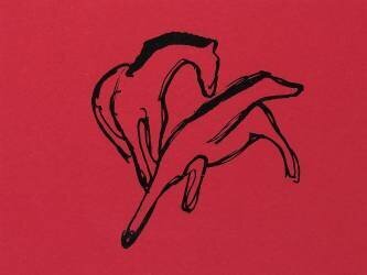 Deux chevaux (Franz Marc) - Muzeo.com