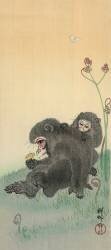 Deux singes (Ohara Koson) - Muzeo.com