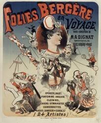 Folies-Bergères en voyage (Jules Chéret) - Muzeo.com