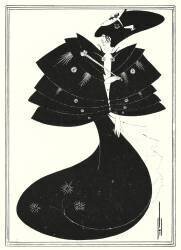 La cape noire (Aubrey Beardsley) - Muzeo.com
