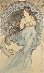 La Musique (Alfons Mucha) - Muzeo.com