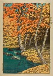L'automne à Oirase (Hasui Kawase) - Muzeo.com