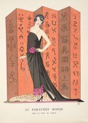 Le Paravent Rouge (anonyme) - Muzeo.com