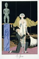 Le soir (George Barbier) - Muzeo.com
