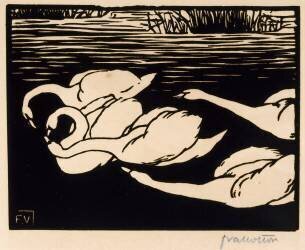 Les cygnes (Félix Vallotton) - Muzeo.com