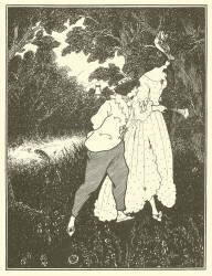 Les trois musiciens (Aubrey Beardsley) - Muzeo.com