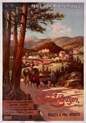 Paris-Lyon-Méditerranée. Chatel-Guyon, Auvergne [...] : Billets à prix réduits (Hugo d'Alesi) - Muzeo.com