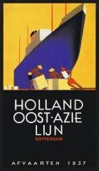 Pays-Bas : Affiche publicitaire pour la ligne néerlandaise d'Asie de l'Est, Rotterda (anonyme) - Muzeo.com
