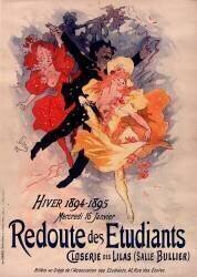 Redoute des étudiants (Jules Chéret) - Muzeo.com