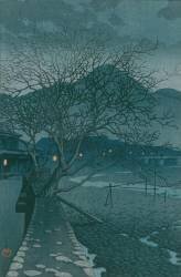 Soirée à Beppu (Hasui Kawase) - Muzeo.com