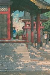Temple Meguro Fudō (Hasui Kawase) - Muzeo.com
