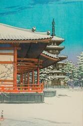 Temple Yakushi (Hasui Kawase) - Muzeo.com